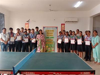 Inter House Table Tennis Tournament  